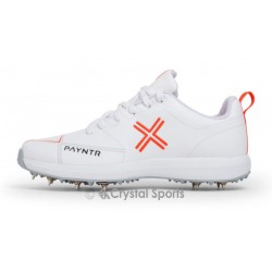 Payntr X Batting Spike All White Cricket Shoe