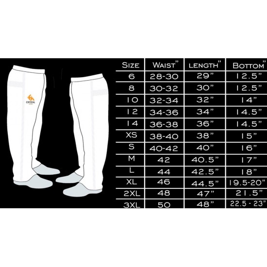 Crystal Sports Cricket White Trouser/ Pant